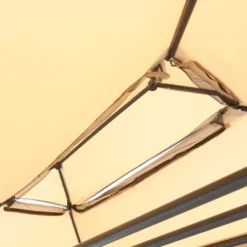 Outsunny 3 Person Patio Swing Chair, Gazebo Swing With Double Tier Canopy, Cushioned Seat, Mesh Sidewalls -Coleman Camp Shop GUEST b5827e4b f1e3 421e b729 e2b23682c35b