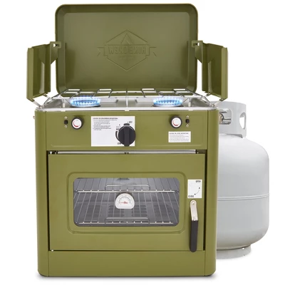 Hike Crew Portable Camping Oven With Dual Burner Propane Stove 10 Hike Crew Portable Camping Oven With Dual Burner Propane Stove - Image 8