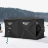 Outsunny 8 Person Ice Fishing Shelter, Waterproof Oxford Fabric Portable Pop-up Ice Tent With 4 Doors For Outdoor Fishing -Coleman Camp Shop GUEST bbf5e1c3 07bd 4363 a142 13fe12d5d033
