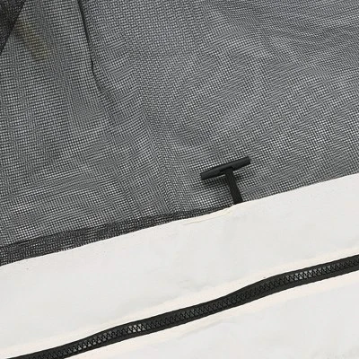 Outsunny 12' X 12' Replacement Mesh Sidewall Netting For Patio Gazebos And Canopy Tents With Zippers (Sidewall Only), Cream 7 Outsunny 12' X 12' Replacement Mesh Sidewall Netting For Patio Gazebos And Canopy Tents With Zippers (Sidewall Only), Cream - Image 5