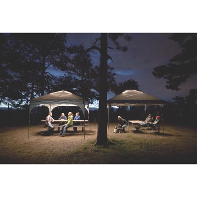Coleman All-Night Lighted Eaved Shelter - Light Gray 13' X 13' 3 Coleman All-Night Lighted Eaved Shelter - Light Gray 13' X 13'