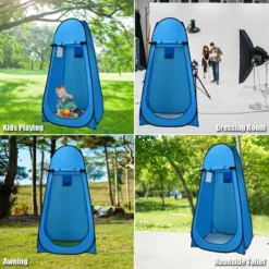 Costway Portable Pop Up Camping Fishing Bathing Shower Toilet Changing Tent Room Blue -Coleman Camp Shop GUEST bcc8e99c 588b 4b14 ba74 a1268219c970
