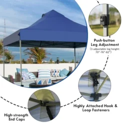Costway 10' X 10' Portable Pop Up Canopy Event Party Tent Adjustable W/Roller Bag White/Blue/Grey 19 Costway 10' X 10' Portable Pop Up Canopy Event Party Tent Adjustable W/Roller Bag White/Blue/Grey -Coleman Camp Shop GUEST be8e74be 74d7 40c5 aaa5 937937554f66
