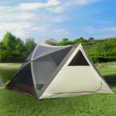 Outsunny 2-3 People Pop Up Camping Tent Waterproof Automatic Instant Tent Portable Cabana Beach Tent W/ Carry Bag, Windows And Doors 3 Outsunny 2-3 People Pop Up Camping Tent Waterproof Automatic Instant Tent Portable Cabana Beach Tent W/ Carry Bag, Windows And Doors