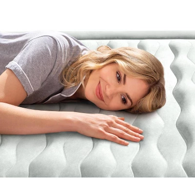 Intex 18" Pillow Top Air Mattress With Electric Pump And Headboard - Queen Size 9 Intex 18" Pillow Top Air Mattress With Electric Pump And Headboard - Queen Size - Image 7