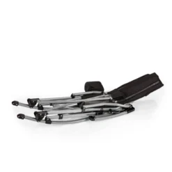 Picnic Time Outdoor Rocking Camp Chair - Black