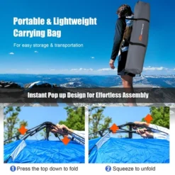 Costway 4 Person Instant Pop-up Camping Tent 2-in-1 Double-Layer Waterproof Tent -Coleman Camp Shop GUEST c578cf10 f954 4a2d a9ae e5b6dba157e4
