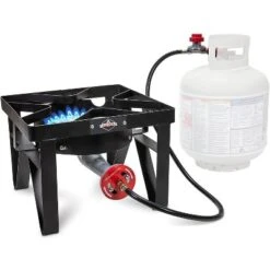 Hike Crew Single-Burner Camping Stove, Portable Propane Stovetop