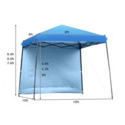Tangkula 10x10 Ft Pop Up Canopy Tent One Person Set-up Instant Shelter With Central Lock W/ Roll-up Side Wall -Coleman Camp Shop GUEST c97cb757 7b37 4d0a bb5e 7215eeca367b