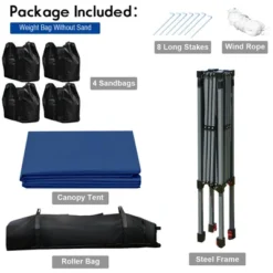 Costway 8x8 FT Pop Up Canopy Tent Shelter Wheeled Carry Bag 4 Canopy Sand Bag 19 Costway 8x8 FT Pop Up Canopy Tent Shelter Wheeled Carry Bag 4 Canopy Sand Bag -Coleman Camp Shop GUEST ccc6bbd8 877f 4185 ab96 d0331a957f67