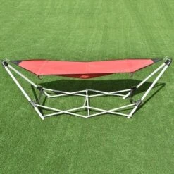 Costway Red Portable Folding Hammock Lounge Camping Bed Steel Frame Stand W/Carry Bag -Coleman Camp Shop GUEST d10732e3 7e58 47dd 9ce7 a311d2137d02