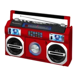 Studebaker SB2145 80's Retro Street Portable Bluetooth Boombox With FM Radio, CD Player, LED EQ And 10 Watts RMS Power -Coleman Camp Shop GUEST d10a1031 7c85 42f5 951e 10b59c3fef81