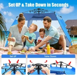 Costway 3-4 Person Easy Pop Up Beach Tent UPF 50Plus Portable Sun Shelter Orange/Blue 20 Costway 3-4 Person Easy Pop Up Beach Tent UPF 50Plus Portable Sun Shelter Orange/Blue -Coleman Camp Shop GUEST d14516cc da5c 424b bdf5 3a6e6d949766