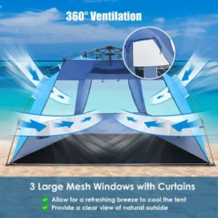 Costway 3-4 Person Easy Pop Up Beach Tent UPF 50Plus Portable Sun Shelter Orange/Blue 17 Costway 3-4 Person Easy Pop Up Beach Tent UPF 50Plus Portable Sun Shelter Orange/Blue -Coleman Camp Shop GUEST d22f7e53 a973 48b1 a460 940ce6f9db13