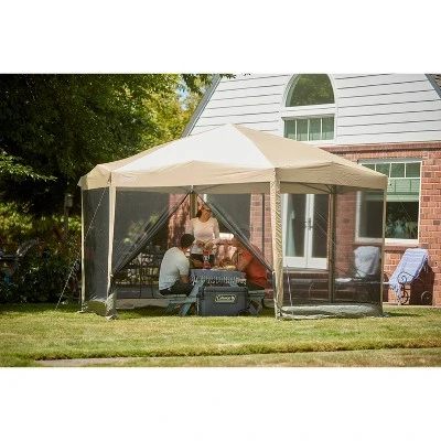 Coleman Back Home 15'x13' Screened Shelter - Tan 10 Coleman Back Home 15'x13' Screened Shelter - Tan - Image 8