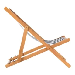 Loren Foldable Sling Chair - Natural/Navy/White - Safavieh -Coleman Camp Shop GUEST d4d5107e a5c6 48e0 992f 9650cda02ccb