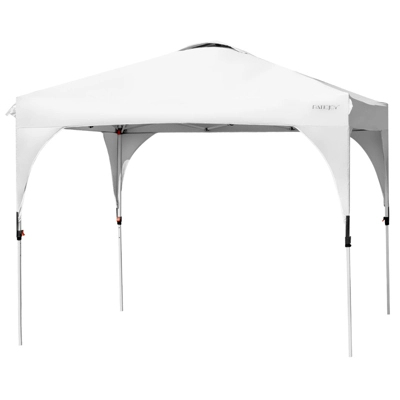 Tangkula Pop-up Canopy Tent 10’ X 10’ Height Adjustable Commercial Instant Canopy W/ Portable Roller Bag Blue/ White/ Grey 14 Tangkula Pop-up Canopy Tent 10’ X 10’ Height Adjustable Commercial Instant Canopy W/ Portable Roller Bag Blue/ White/ Grey - Image 12