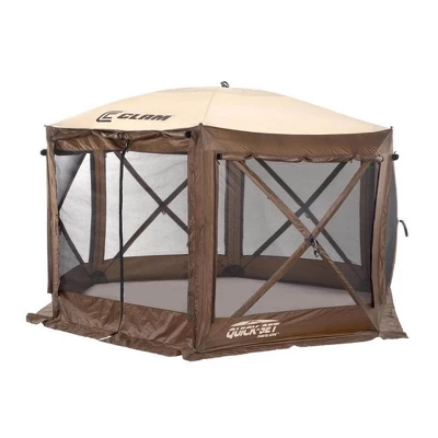 CLAM Quick-Set Pavilion 12.5' X 12.5' Portable Pop-Up Outdoor Camping Gazebo Screen Tent Canopy Shelter & Carry Bag With Floor Tarp Cover Attachment 5 CLAM Quick-Set Pavilion 12.5' X 12.5' Portable Pop-Up Outdoor Camping Gazebo Screen Tent Canopy Shelter & Carry Bag With Floor Tarp Cover Attachment - Image 3