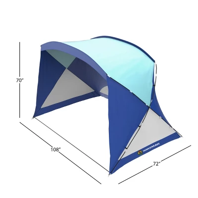Leisure Sports Water Resistant Beach Tent/Sun Shelter With UV Protection – 108 X 70-in 3 Leisure Sports Water Resistant Beach Tent/Sun Shelter With UV Protection – 108 X 70-in