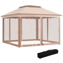 Outsunny 11' X 11' Pop Up Gazebo Outdoor Canopy Shelter With 2-Tier Soft Top, And Removable Zipper Netting, Event Tent With Large Shade, And Storage Bag For Patio, Backyard, Garden 13 Outsunny 11' X 11' Pop Up Gazebo Outdoor Canopy Shelter With 2-Tier Soft Top, And Removable Zipper Netting, Event Tent With Large Shade, And Storage Bag For Patio, Backyard, Garden -Coleman Camp Shop GUEST dace5ecf 63d2 4bb5 a1cb b4d57777338b