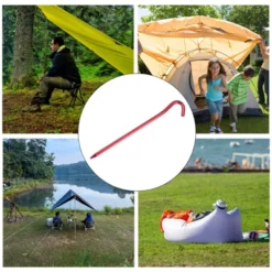 Unique Bargains Tent Stakes Hook Aluminum Alloy Heavy Ground Pegs For Camping Canopy -Coleman Camp Shop GUEST dd256849 ec9a 4dee 9e05 27841077d95c