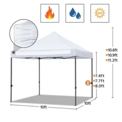 Yaheetech Pop-up Waterproof Canopy 10'x10' -Coleman Camp Shop GUEST dec668e8 d7be 424d b180 1de653f0981b