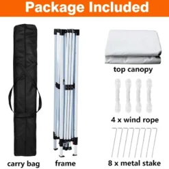 SUGIFT 10 Ft. X 10 Ft. White Instant Canopy Pop Up Tent With Carry Bag -Coleman Camp Shop GUEST e26de0b3 e24a 42e6 a004 7df4daf8497f