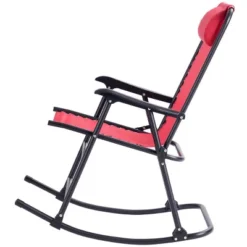 Costway Folding Zero Gravity Rocking Chair Rocker Porch Outdoor Patio Headrest Red -Coleman Camp Shop GUEST e63de927 cf14 4266 8ea2 65a25b963b68