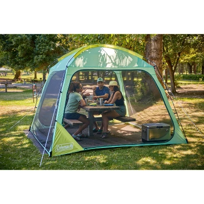 Coleman 10'x10' Skyshade Screen Dome Shelter - Moss 9 Coleman 10'x10' Skyshade Screen Dome Shelter - Moss - Image 7