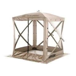 CLAM Quick-Set 6 X 6 Foot Traveler Portable Pop Up Outdoor Camping Gazebo 4 Sided Canopy Shelter With 3 Wind Panels, Ground Stakes, And Carrying Bag -Coleman Camp Shop GUEST e7d96798 4dd1 48cb b5cf db16c23dcfa8
