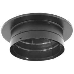 DuraVent DVL 6 X 6 Inch Diameter Stainless Inch Steel Double Wall Ceiling Chimney Wood Burning Stove DVL Pipe Connector Kit, Black