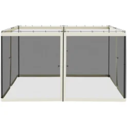 Outsunny 12' X 12' Replacement Mesh Sidewall Netting For Patio Gazebos And Canopy Tents With Zippers (Sidewall Only), Cream 10 Outsunny 12' X 12' Replacement Mesh Sidewall Netting For Patio Gazebos And Canopy Tents With Zippers (Sidewall Only), Cream -Coleman Camp Shop GUEST eaf8487a ea30 4580 8069 69907c83f77e