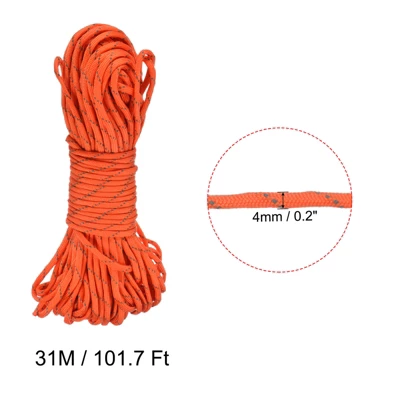 Unique Bargains Tent Rope Reflective Guyline Cord Nylon Guy Rope For Outdoor Camping Hiking 3 Unique Bargains Tent Rope Reflective Guyline Cord Nylon Guy Rope For Outdoor Camping Hiking