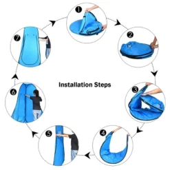 Costway Portable Pop Up Camping Fishing Bathing Shower Toilet Changing Tent Room Blue -Coleman Camp Shop GUEST ede73c6c 3ca3 4bd8 a8d7 dd4d3f912946