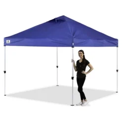 OneTouch 1010REC 10 Foot X 10 Foot Instant Shade Canopy Tent With Durabe Roof, Center Lock Technology, And Height Adjustable Legs, Blue -Coleman Camp Shop GUEST f18430ba c350 4443 9fef 7838e934b4c6