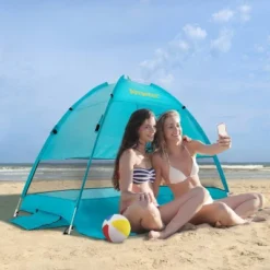 Alvantor Outdoor Instant Pop Up Sun Shade Canopy 2 People Beach Shelter Tent Turquoise