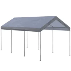 Outsunny 10' X 20' Carport, Portable Garage & Patio Canopy Tent, Adjustable Height, Anti-UV Cover For Car, Truck, Boat, Catering, Wedding -Coleman Camp Shop GUEST f47b4176 752a 4994 8ac1 8424262025f3