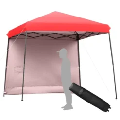Tangkula 10x10 Ft Pop Up Canopy Tent One Person Set-up Instant Shelter With Central Lock W/ Roll-up Side Wall -Coleman Camp Shop GUEST f49e7cee e761 4aa1 81ba 6e76ae57556c