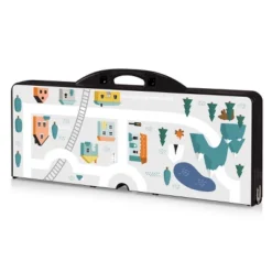 Picnic Time Folding Play Town Picnic Table - Black