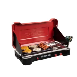 Camp Chef Mountain Series Rainier 2x Two-Burner Camp Stove With Griddle & Carry Bag -Coleman Camp Shop GUEST fa7898fa 157f 47d5 845c 458427907b21