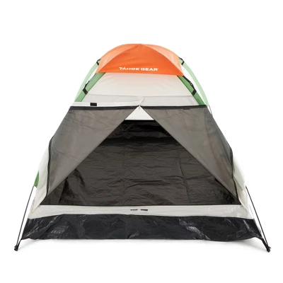 Tahoe Gear Willow 2 Person 3 Season Family Dome Waterproof Rainfly Outdoor Backpack Camping Hiking Tent W/Fly Vents, Mesh Roof, & Utility Pocket, Gray 3 Tahoe Gear Willow 2 Person 3 Season Family Dome Waterproof Rainfly Outdoor Backpack Camping Hiking Tent W/Fly Vents, Mesh Roof, & Utility Pocket, Gray