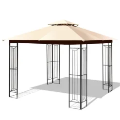 Costway 10' X 10' Patio Canopy Gazebo Outdoor 2-Tier Steel Tent Heavy-Duty L-Shaped 19 Costway 10' X 10' Patio Canopy Gazebo Outdoor 2-Tier Steel Tent Heavy-Duty L-Shaped -Coleman Camp Shop GUEST fb52eba8 8255 4598 b921 cbf9755bde29