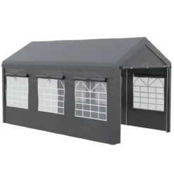 Outsunny 10' X 20' Carport & Party Tent, Height Adjustable Portable Garage With Mesh Windows For Parties, Wedding And Events 14 Outsunny 10' X 20' Carport & Party Tent, Height Adjustable Portable Garage With Mesh Windows For Parties, Wedding And Events -Coleman Camp Shop GUEST fb8530fb faba 4c4f b010 3dbee691ec3c