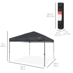 Best Choice Products 10x10ft Easy Setup Pop Up Canopy Instant Portable Tent W/ 1-Button Push, Carry Case -Coleman Camp Shop GUEST fdf0e543 a272 490e 9347 b2e0b05782af