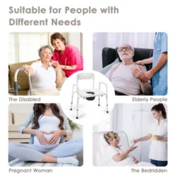 Costway 3-in-1 Bedside Commode Portable Toilet W/ Adjustable Height & Drop-arm 16 Costway 3-in-1 Bedside Commode Portable Toilet W/ Adjustable Height & Drop-arm -Coleman Camp Shop GUEST ff07d1dd c909 4ac8 9cc9 deb1f70617ea