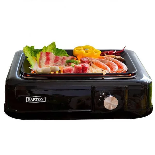 Front Page 19 Front Page -Coleman Camp Shop 1650 watt in black with drip tray electric smokeless infrared indoor grill 1